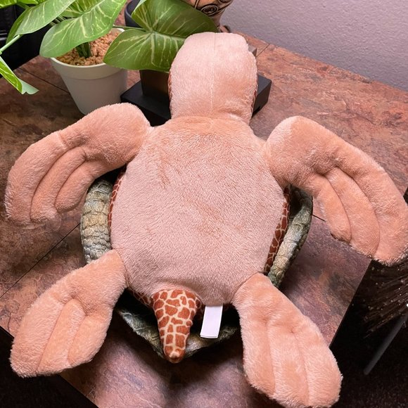 Petting Zoo Sea Turtle Stuffed Animal 15" Aquatic Ocean Realistic Plush 2013 - Picture 6 of 8